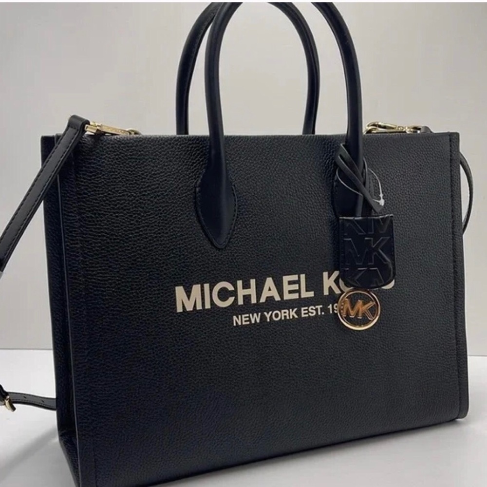 Michael Kors Medium Mirella Black Tote Bag